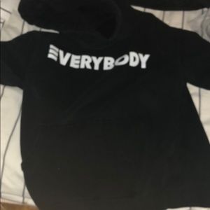 Black and white logic hoodie